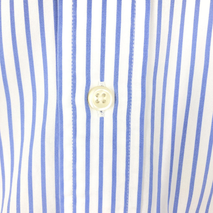 Ralph Lauren CLASSIC FIT Short-Sleeve Button-Down Striped Shirt, Men's Size S (approx.) cotton blue type Vintage Second Hand