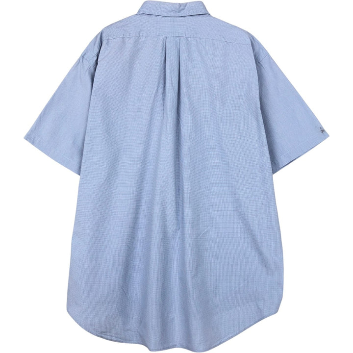 Ralph Lauren BLAKE short sleeve button down check shirt men's XL size cotton blue type Vintage Second Hand