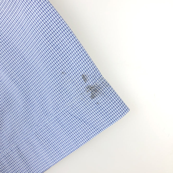 Ralph Lauren BLAKE short sleeve button down check shirt men's XL size cotton blue type Vintage Second Hand