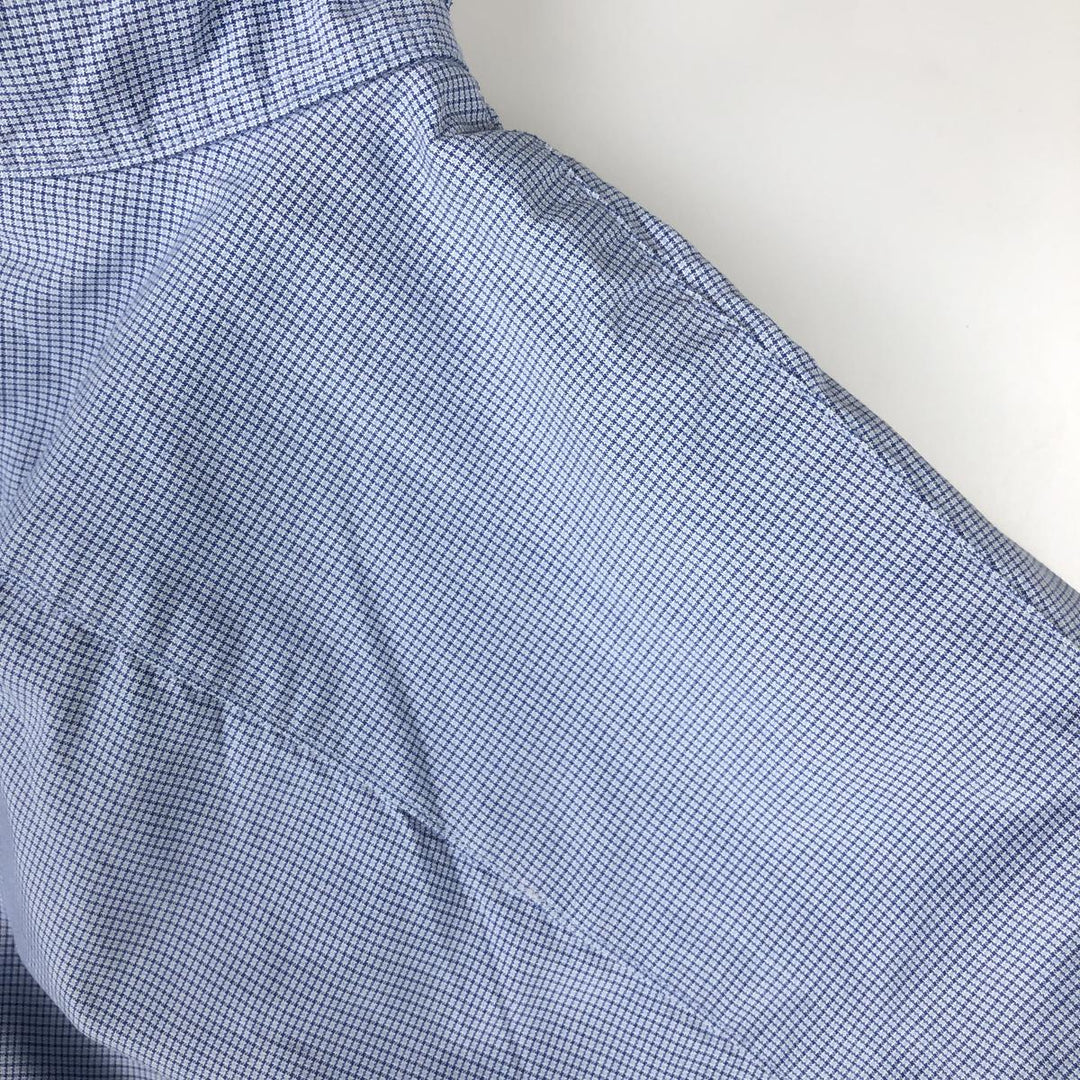 Ralph Lauren BLAKE short sleeve button down check shirt men's XL size cotton blue type Vintage Second Hand