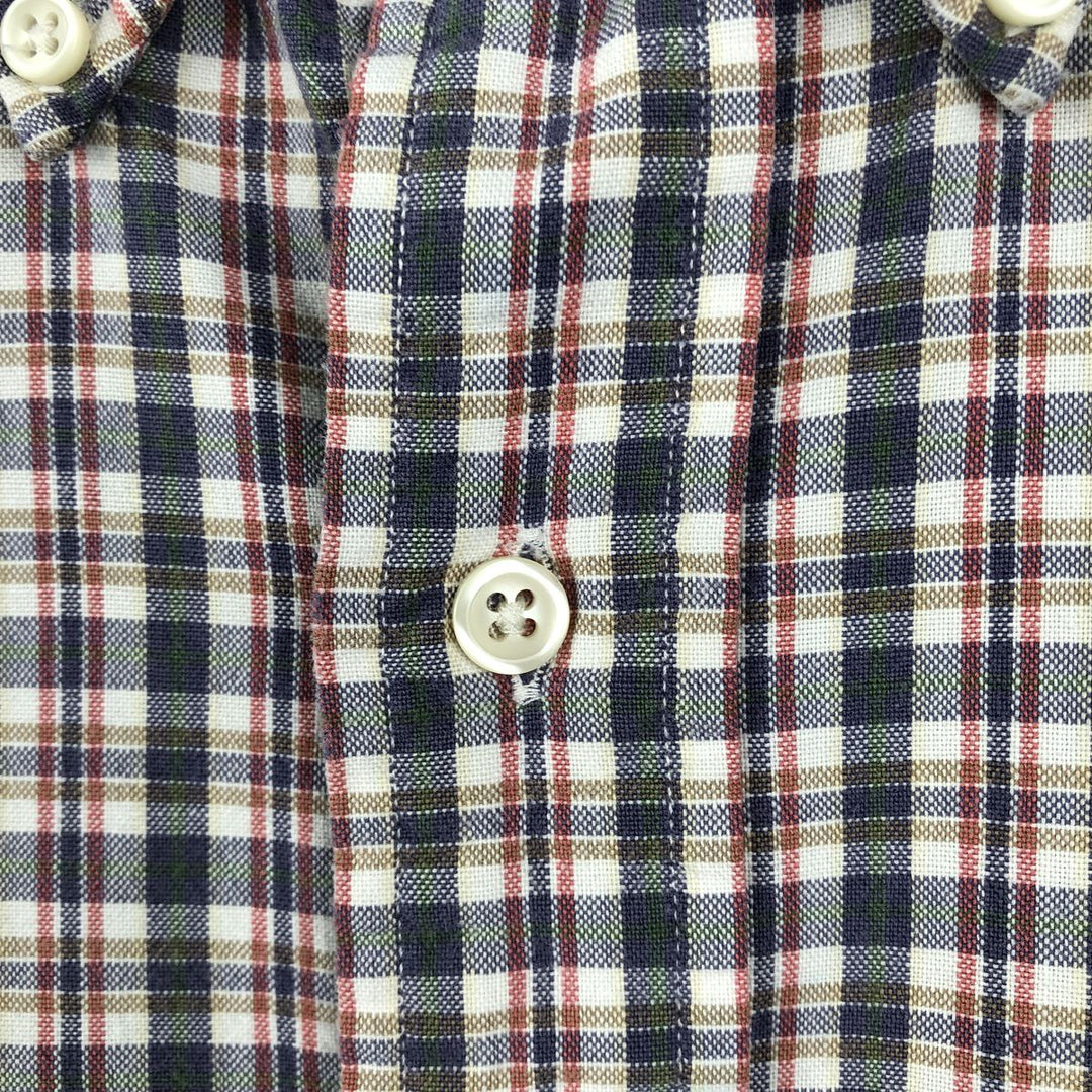 Ralph Lauren BLAKE short sleeve button down check shirt, men's size L cotton red type Vintage Second Hand