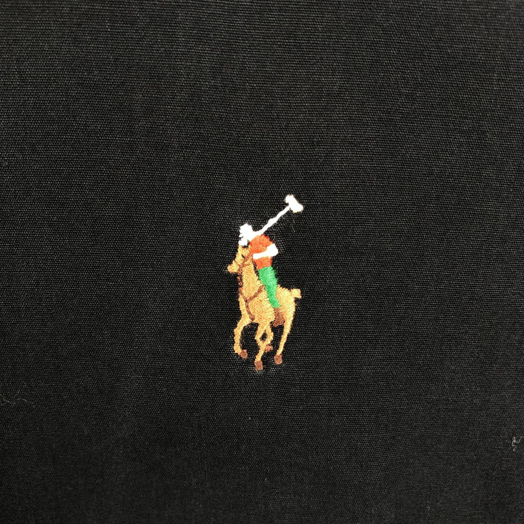 Ralph Lauren BLAKE short sleeve button down shirt, men's size S cotton black type Vintage Second Hand