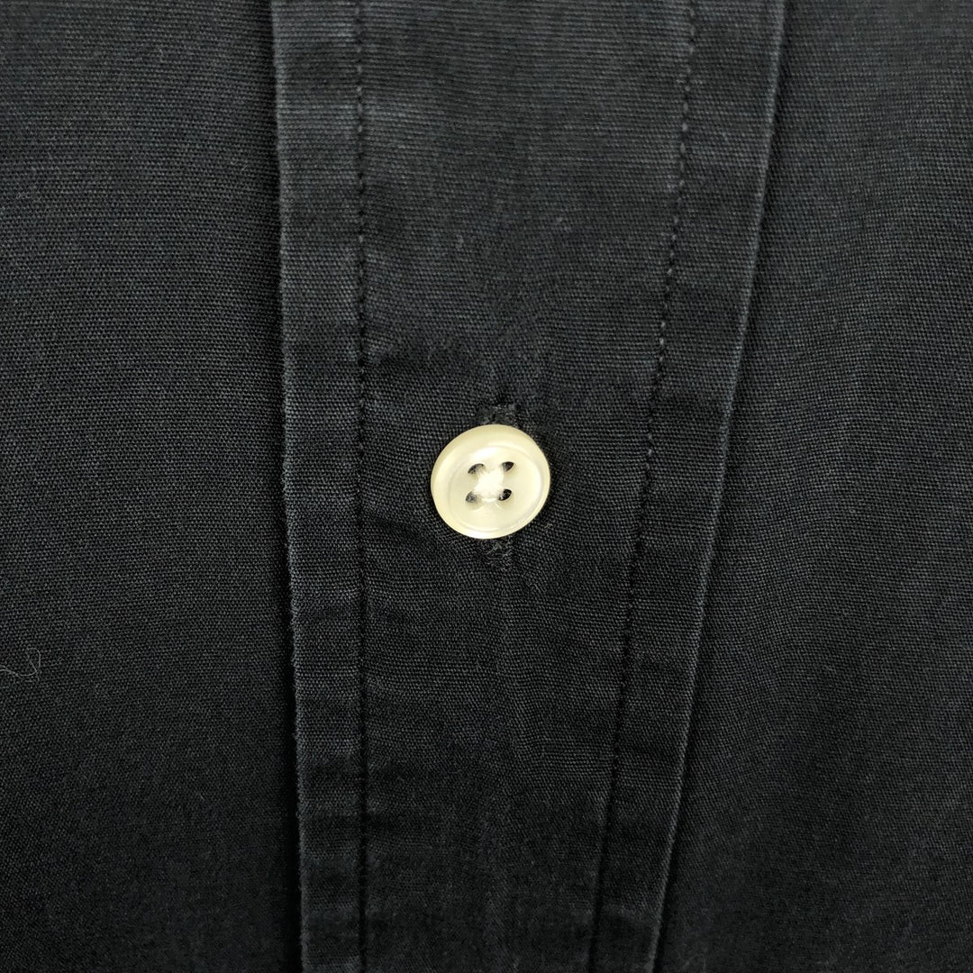 Ralph Lauren BLAKE short sleeve button down shirt, men's size S cotton black type Vintage Second Hand