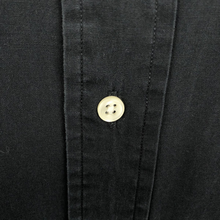 Ralph Lauren BLAKE short sleeve button down shirt, men's size S cotton black type Vintage Second Hand