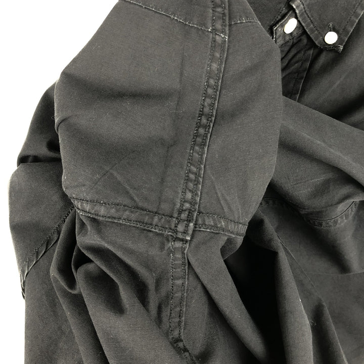 Ralph Lauren CUSTOM FIT Big Pony Short-Sleeve Button-Down Shirt, Men's Size M (approx.) cotton black type Vintage Second Hand