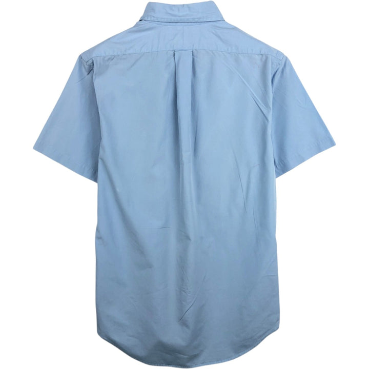 Ralph Lauren POLO by Ralph Lauren CUSTOM FIT Short-Sleeve Button-Down Shirt, Men's Size S (approx.) cotton Blue type light blue Vintage Second Hand