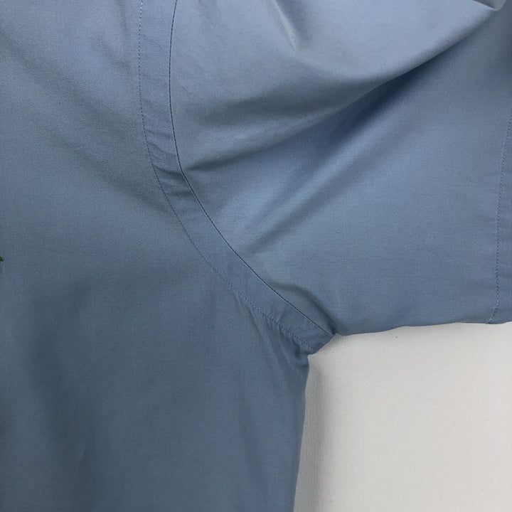 Ralph Lauren POLO by Ralph Lauren CUSTOM FIT Short-Sleeve Button-Down Shirt, Men's Size S (approx.) cotton Blue type light blue Vintage Second Hand