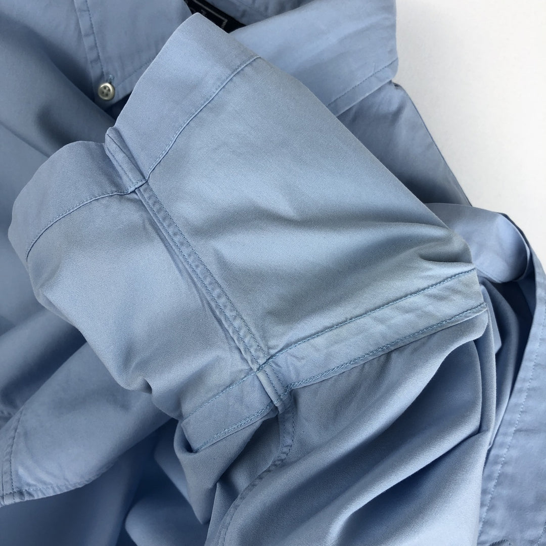 Ralph Lauren POLO by Ralph Lauren CUSTOM FIT Short-Sleeve Button-Down Shirt, Men's Size S (approx.) cotton Blue type light blue Vintage Second Hand