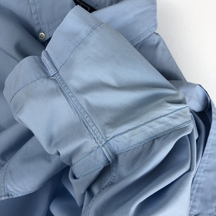 Ralph Lauren POLO by Ralph Lauren CUSTOM FIT Short-Sleeve Button-Down Shirt, Men's Size S (approx.) cotton Blue type light blue Vintage Second Hand