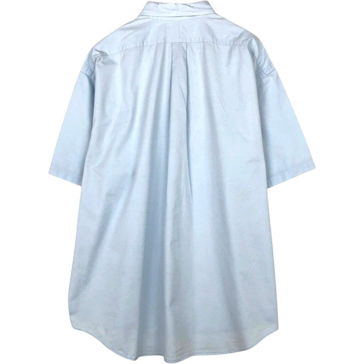 Ralph Lauren BLAKE short sleeve button down shirt, men's XL size cotton Blue type light blue Vintage Second Hand