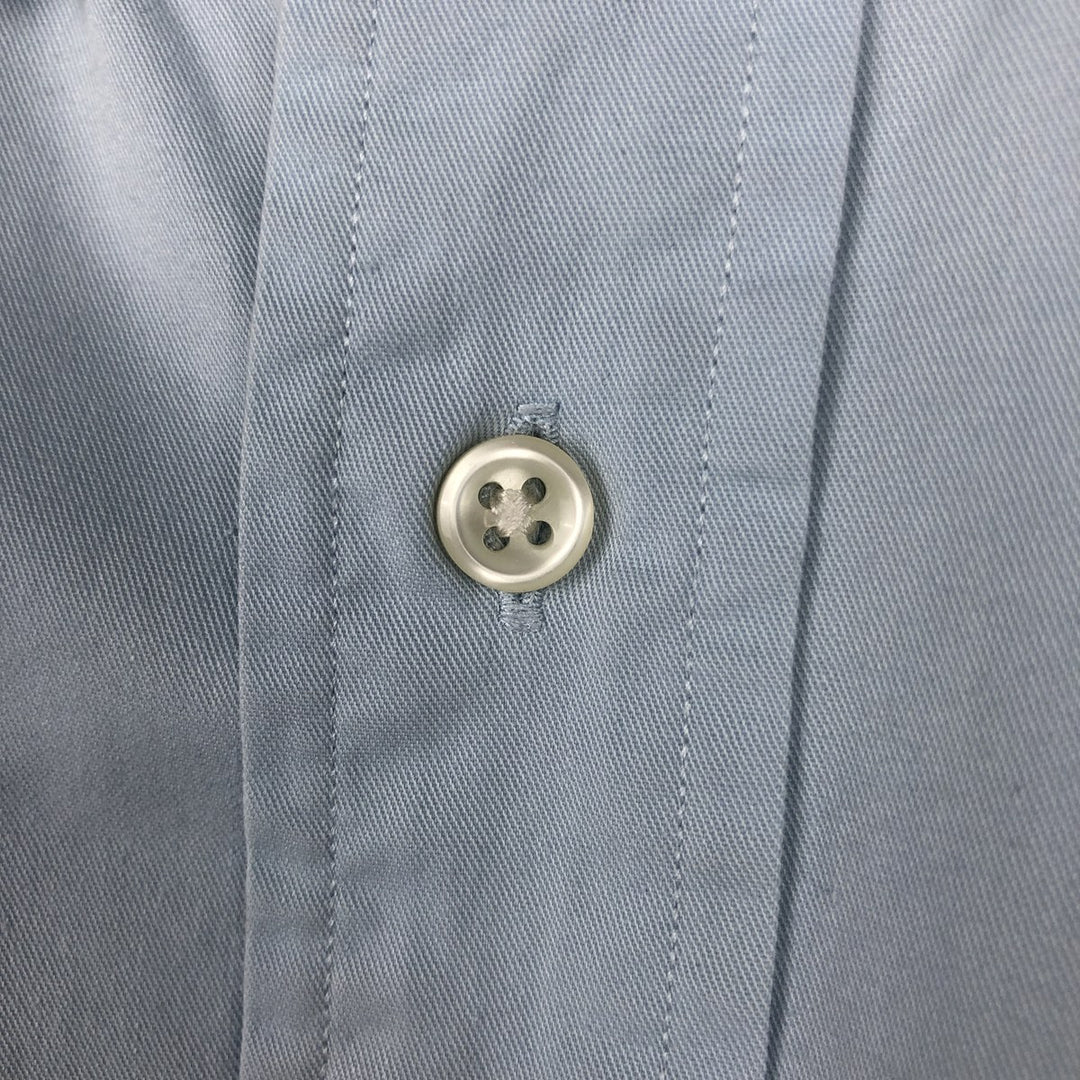 Ralph Lauren BLAKE short sleeve button down shirt, men's XL size cotton Blue type light blue Vintage Second Hand