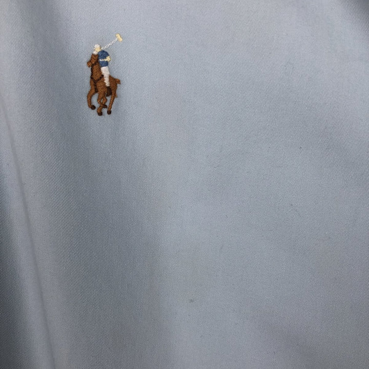 Ralph Lauren BLAKE short sleeve button down shirt, men's XL size cotton Blue type light blue Vintage Second Hand
