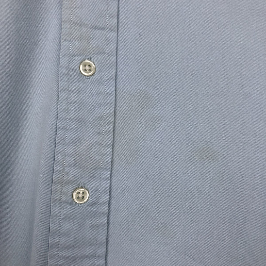 Ralph Lauren BLAKE short sleeve button down shirt, men's XL size cotton Blue type light blue Vintage Second Hand