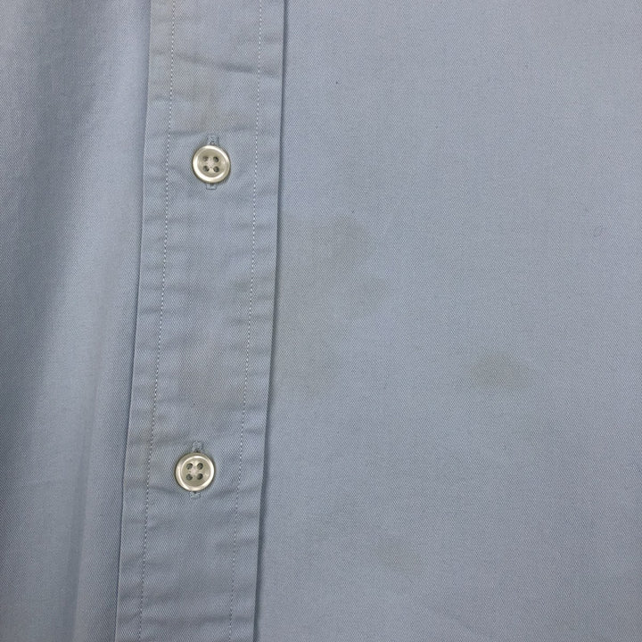 Ralph Lauren BLAKE short sleeve button down shirt, men's XL size cotton Blue type light blue Vintage Second Hand