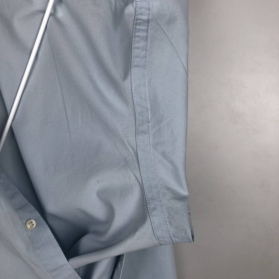 Ralph Lauren BLAKE short sleeve button down shirt, men's XL size cotton Blue type light blue Vintage Second Hand