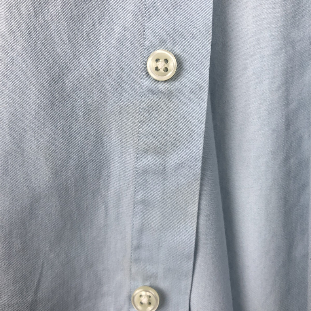 Ralph Lauren BLAKE short sleeve button down shirt, men's XL size cotton Blue type light blue Vintage Second Hand