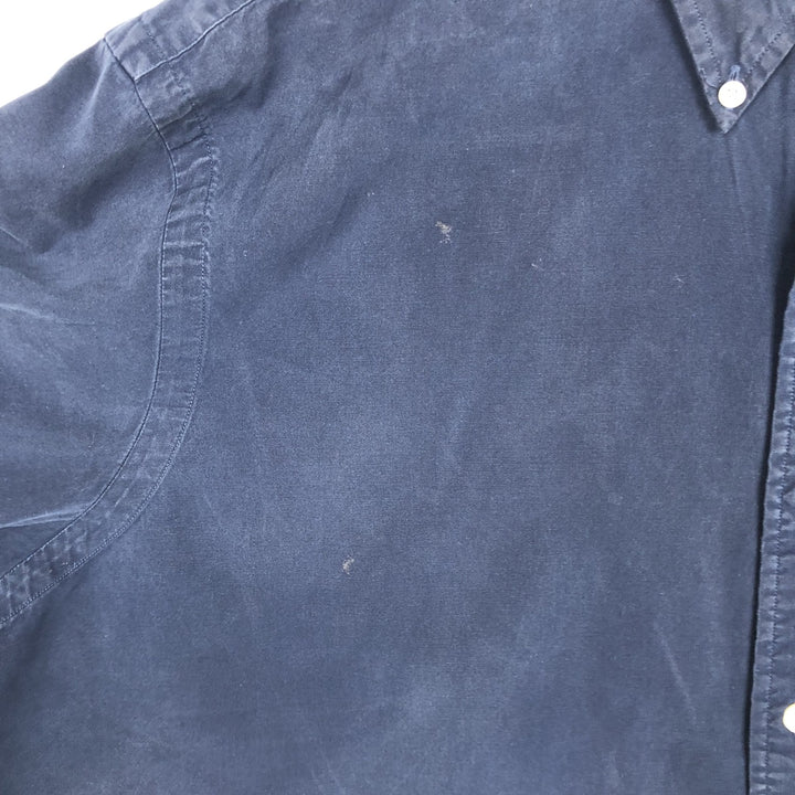 Ralph Lauren Classic Fit short sleeve button down shirt, men's size XL unclear navy blue type Vintage Second Hand