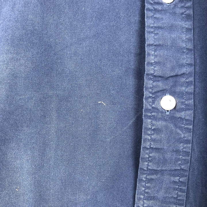 Ralph Lauren Classic Fit short sleeve button down shirt, men's size XL unclear navy blue type Vintage Second Hand
