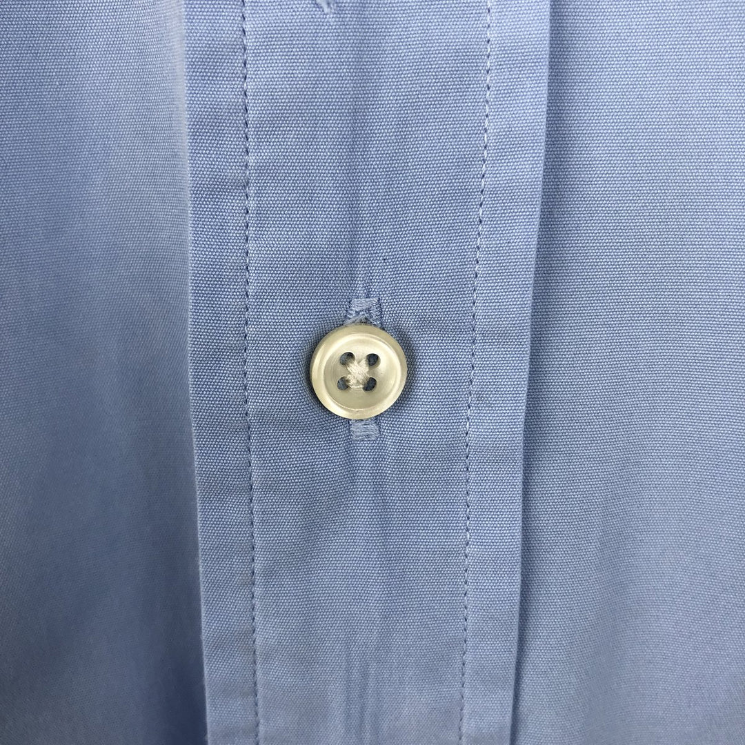 Ralph Lauren Classic Fit short sleeve button down shirt, men's size M cotton Blue type light blue Vintage Second Hand