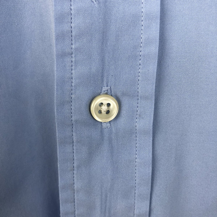 Ralph Lauren Classic Fit short sleeve button down shirt, men's size M cotton Blue type light blue Vintage Second Hand