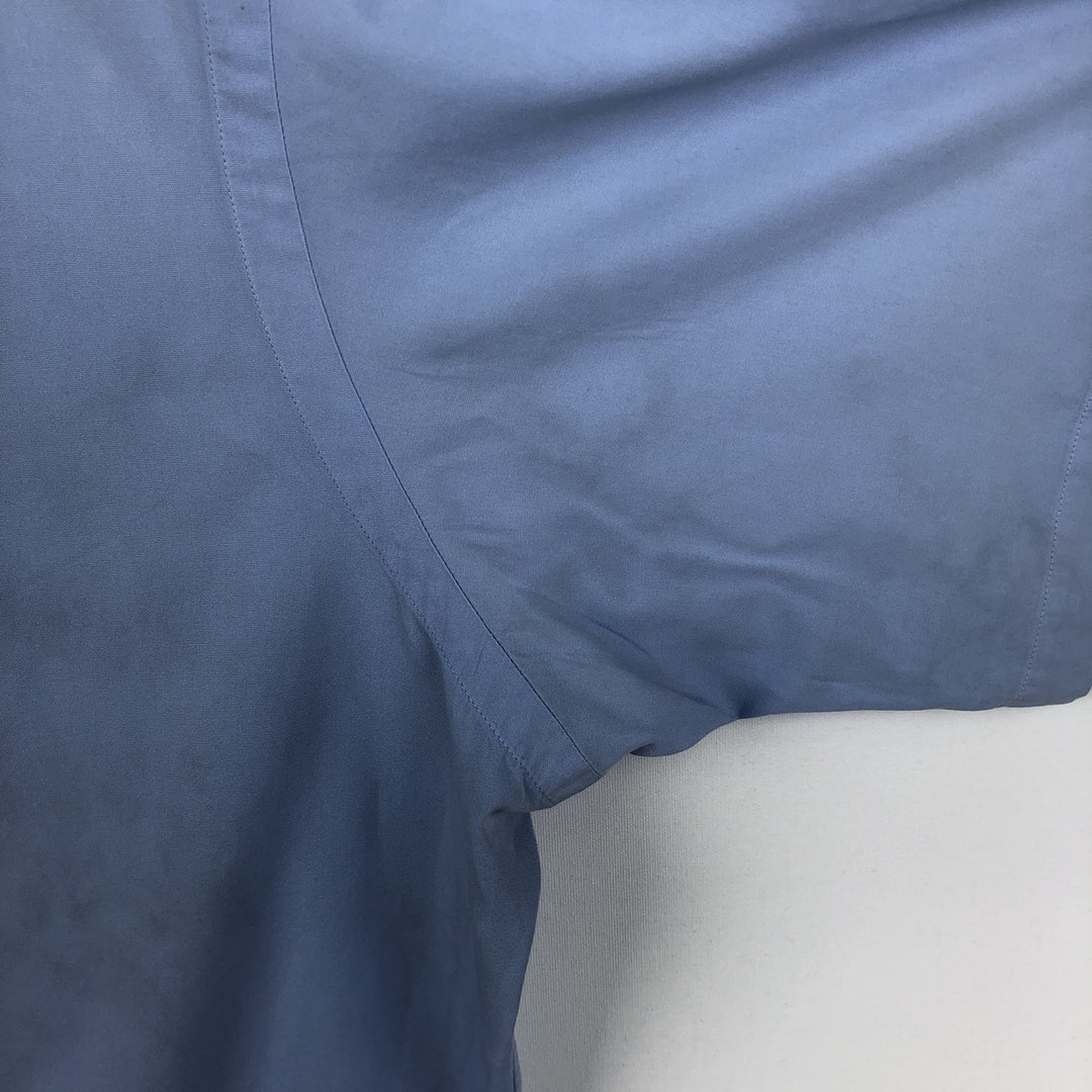 Ralph Lauren Classic Fit short sleeve button down shirt, men's size M cotton Blue type light blue Vintage Second Hand