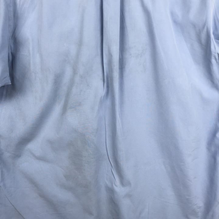 Ralph Lauren Classic Fit short sleeve button down shirt, men's size M cotton Blue type light blue Vintage Second Hand