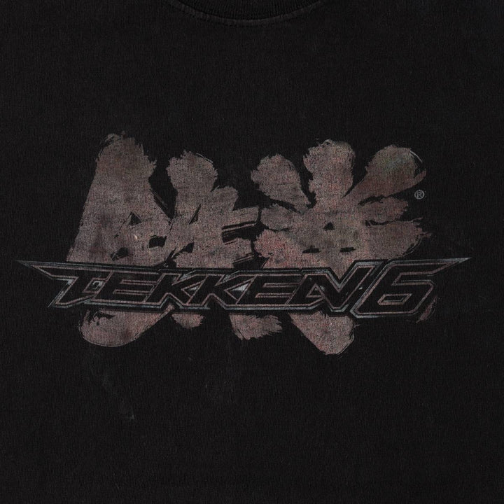 Fruit of the Loom Tekken 6 Print T-Shirt, Men's Size XL (approx.) cotton black type Vintage Second Hand