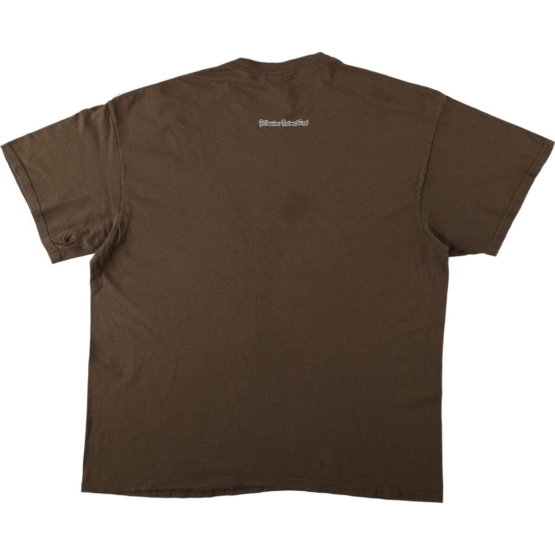 2000'S Delta Thomas Jefferson T-shirt, Men's XXL equivalent. cotton brown type Vintage Second Hand
