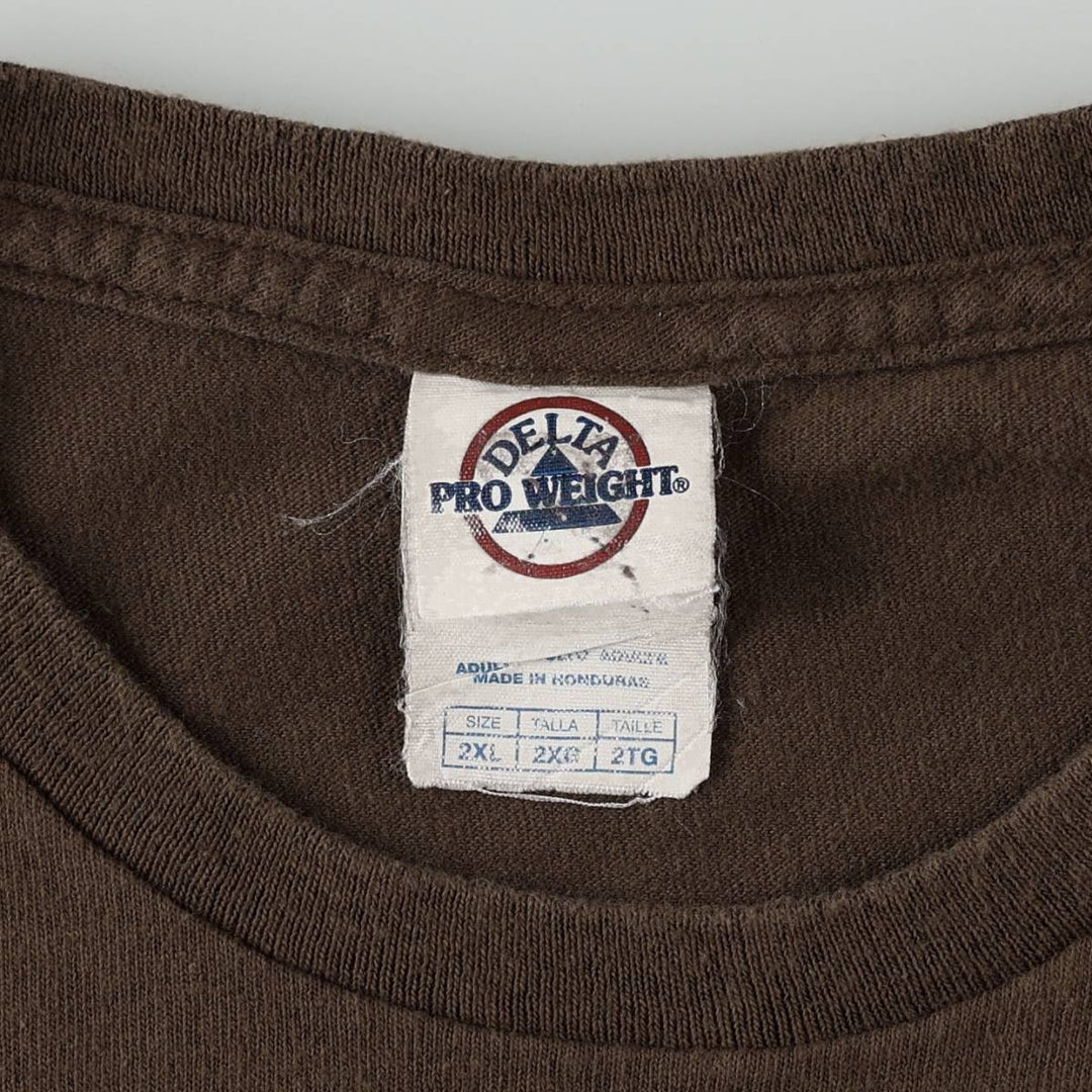 2000'S Delta Thomas Jefferson T-shirt, Men's XXL equivalent. cotton brown type Vintage Second Hand