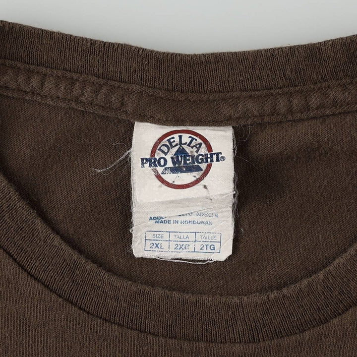 2000'S Delta Thomas Jefferson T-shirt, Men's XXL equivalent. cotton brown type Vintage Second Hand