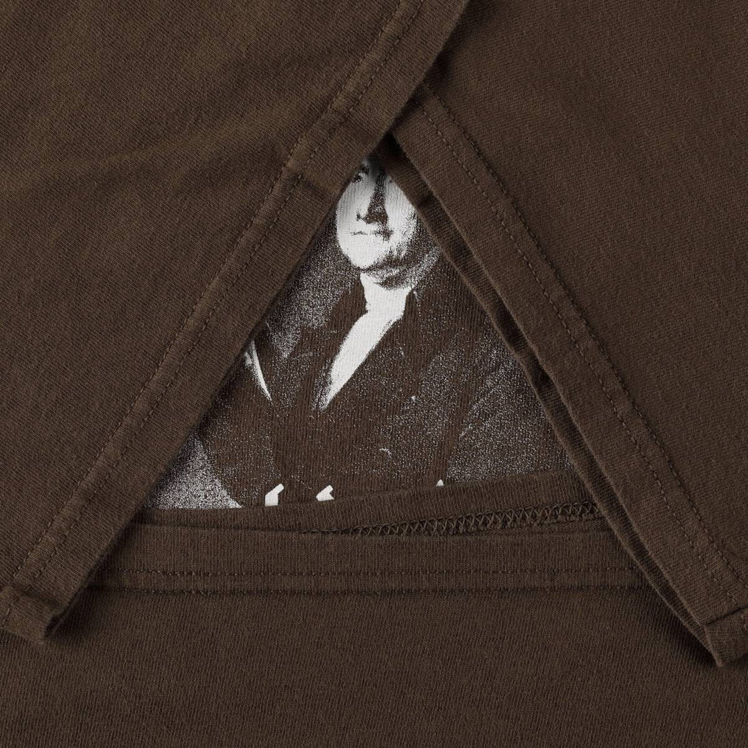 2000'S Delta Thomas Jefferson T-shirt, Men's XXL equivalent. cotton brown type Vintage Second Hand