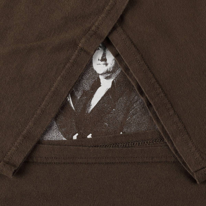 2000'S Delta Thomas Jefferson T-shirt, Men's XXL equivalent. cotton brown type Vintage Second Hand