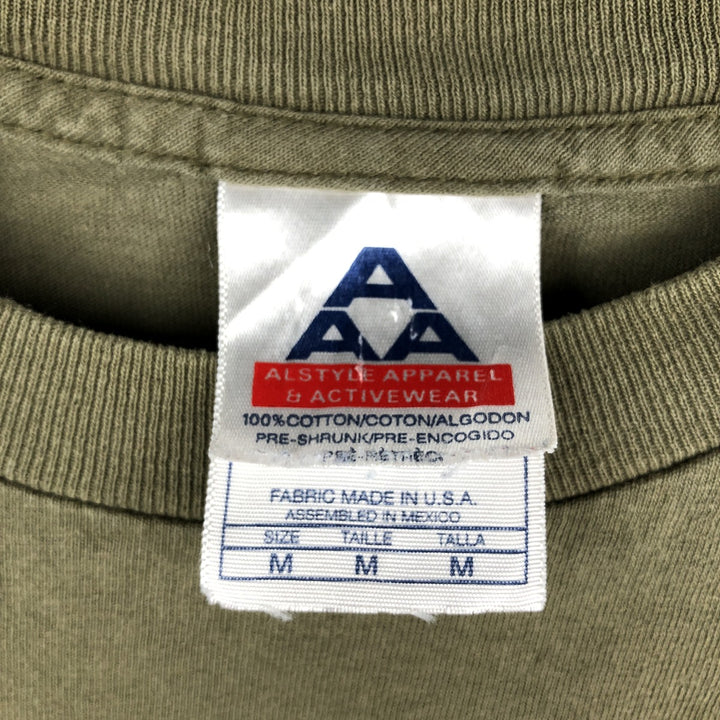 ALSTYLE Che Guevara Print T-Shirt, Men's Size M (Equivalent), Vintage cotton Khaki type Vintage Second Hand