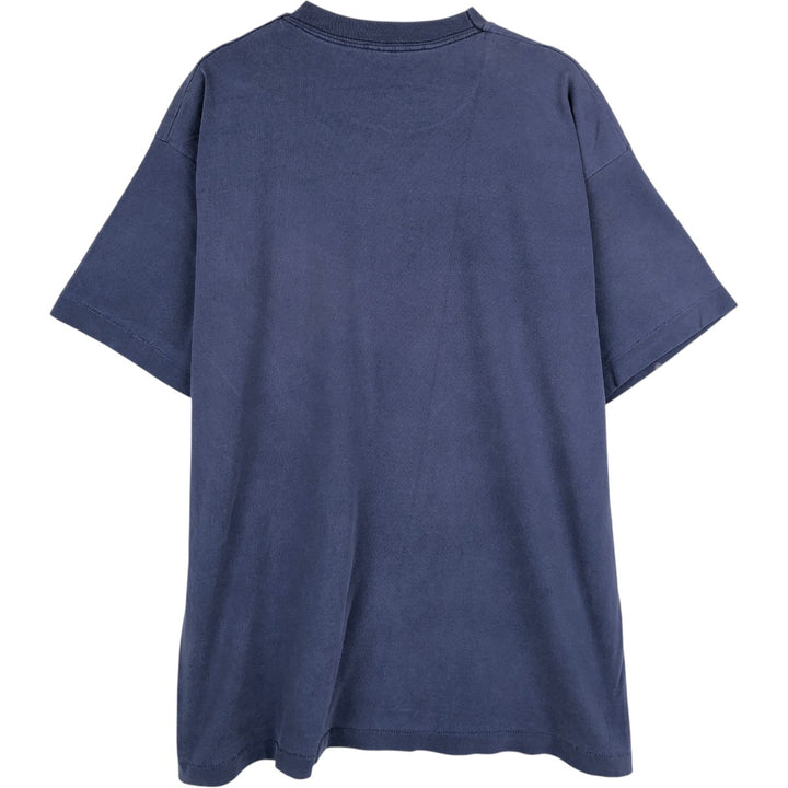 90'S Vintage Printed T-Shirt, Men's Size L unclear navy blue type Vintage Second Hand