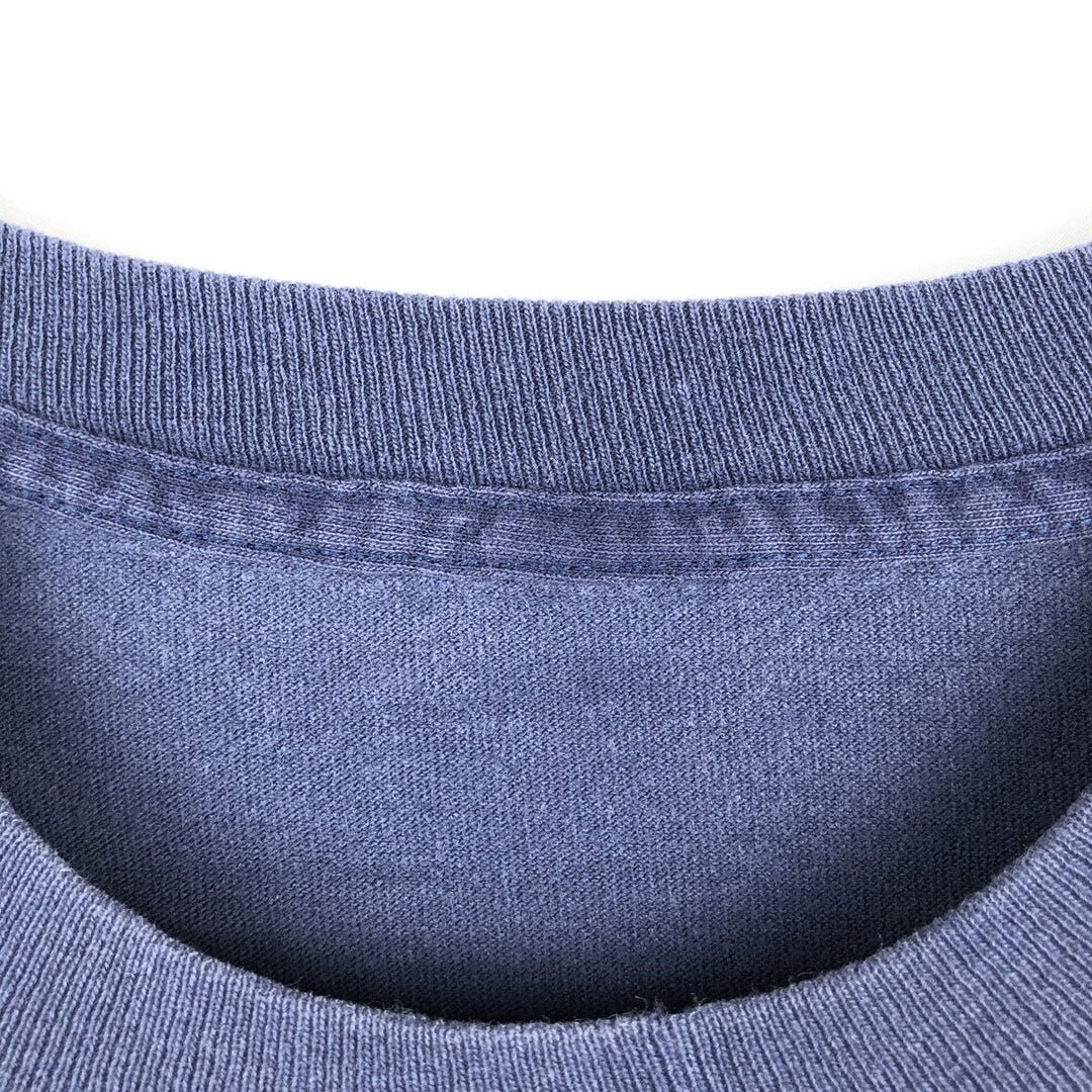 90'S Vintage Printed T-Shirt, Men's Size L unclear navy blue type Vintage Second Hand