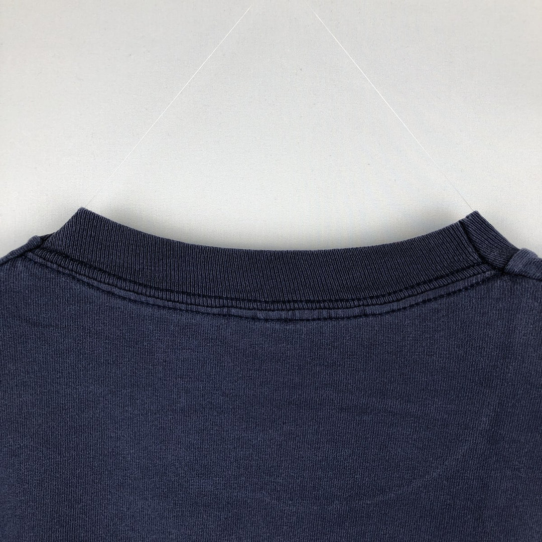 90'S Vintage Printed T-Shirt, Men's Size L unclear navy blue type Vintage Second Hand