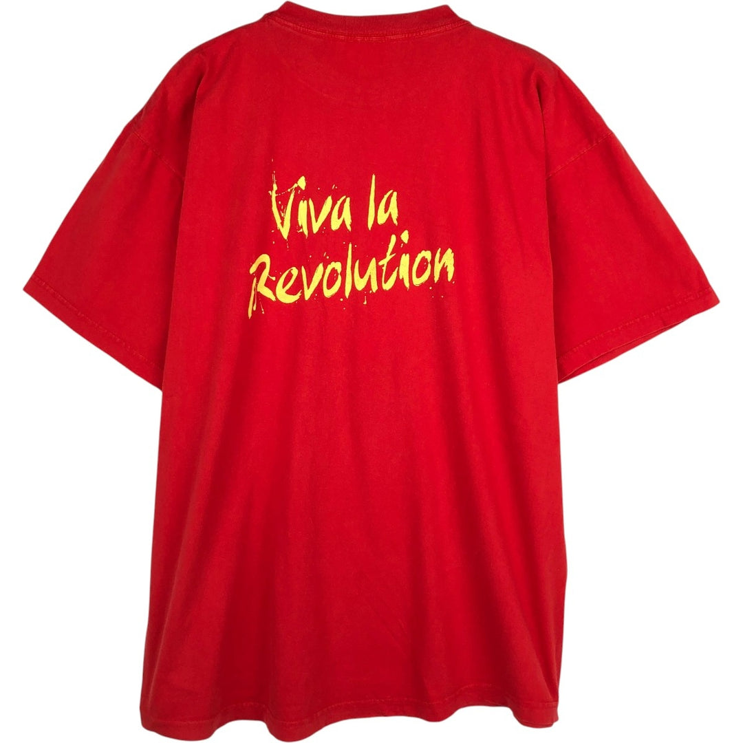 Che Guevara print T-shirt, men's size XL. cotton red type Vintage Second Hand
