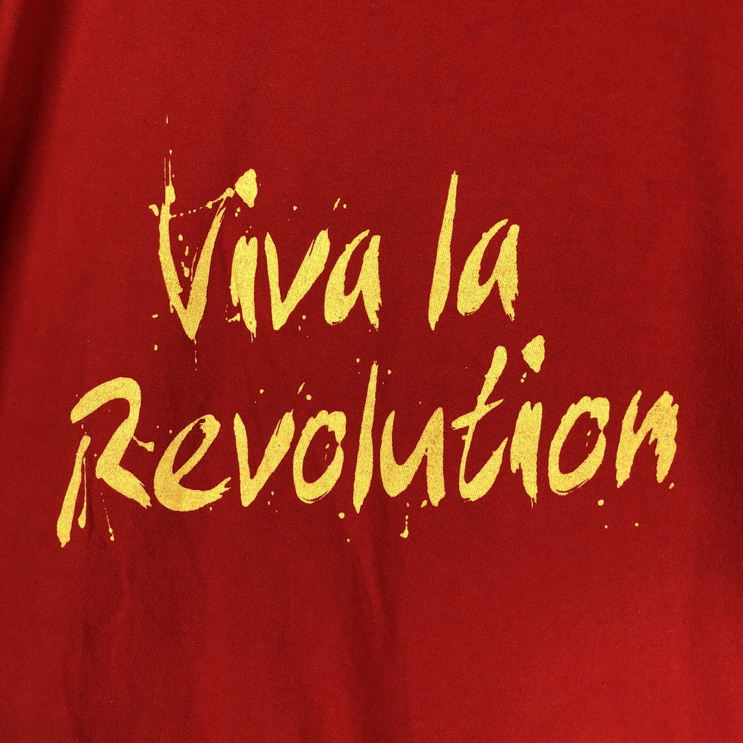 Che Guevara print T-shirt, men's size XL. cotton red type Vintage Second Hand