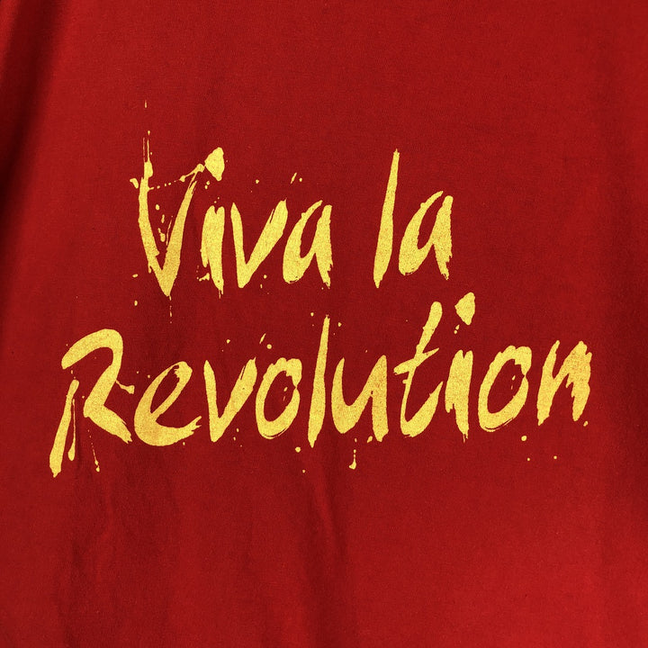 Che Guevara print T-shirt, men's size XL. cotton red type Vintage Second Hand
