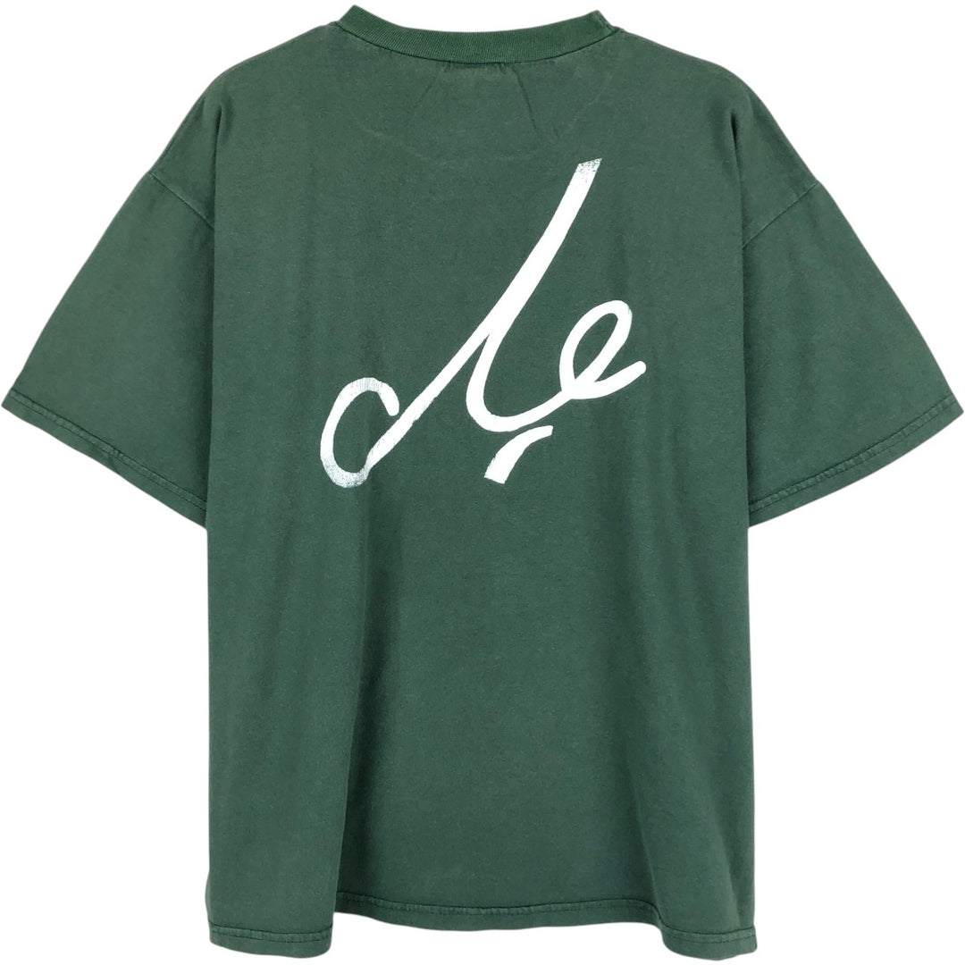 Fruit of the Loom Che Guevara Print T-Shirt (Men's Size S) cotton Green type dark green Vintage Second Hand