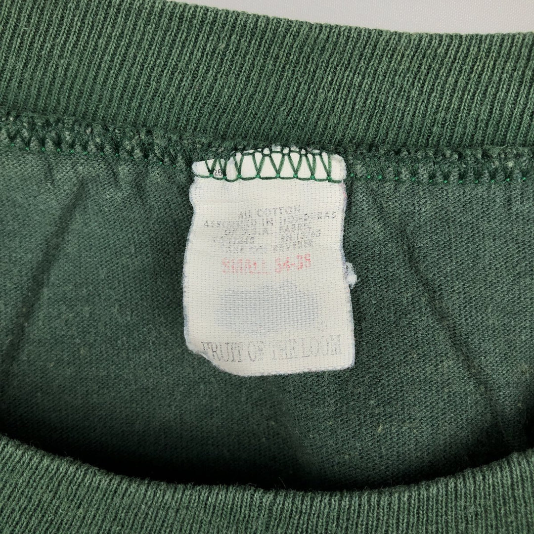 Fruit of the Loom Che Guevara Print T-Shirt (Men's Size S) cotton Green type dark green Vintage Second Hand