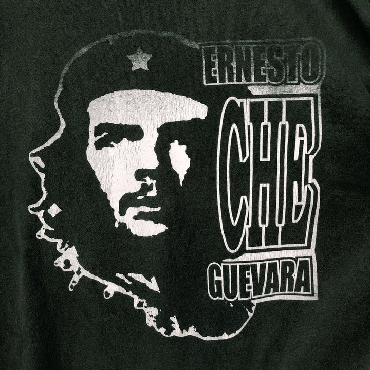 Fruit of the Loom Che Guevara Print T-Shirt (Men's Size S) cotton Green type dark green Vintage Second Hand