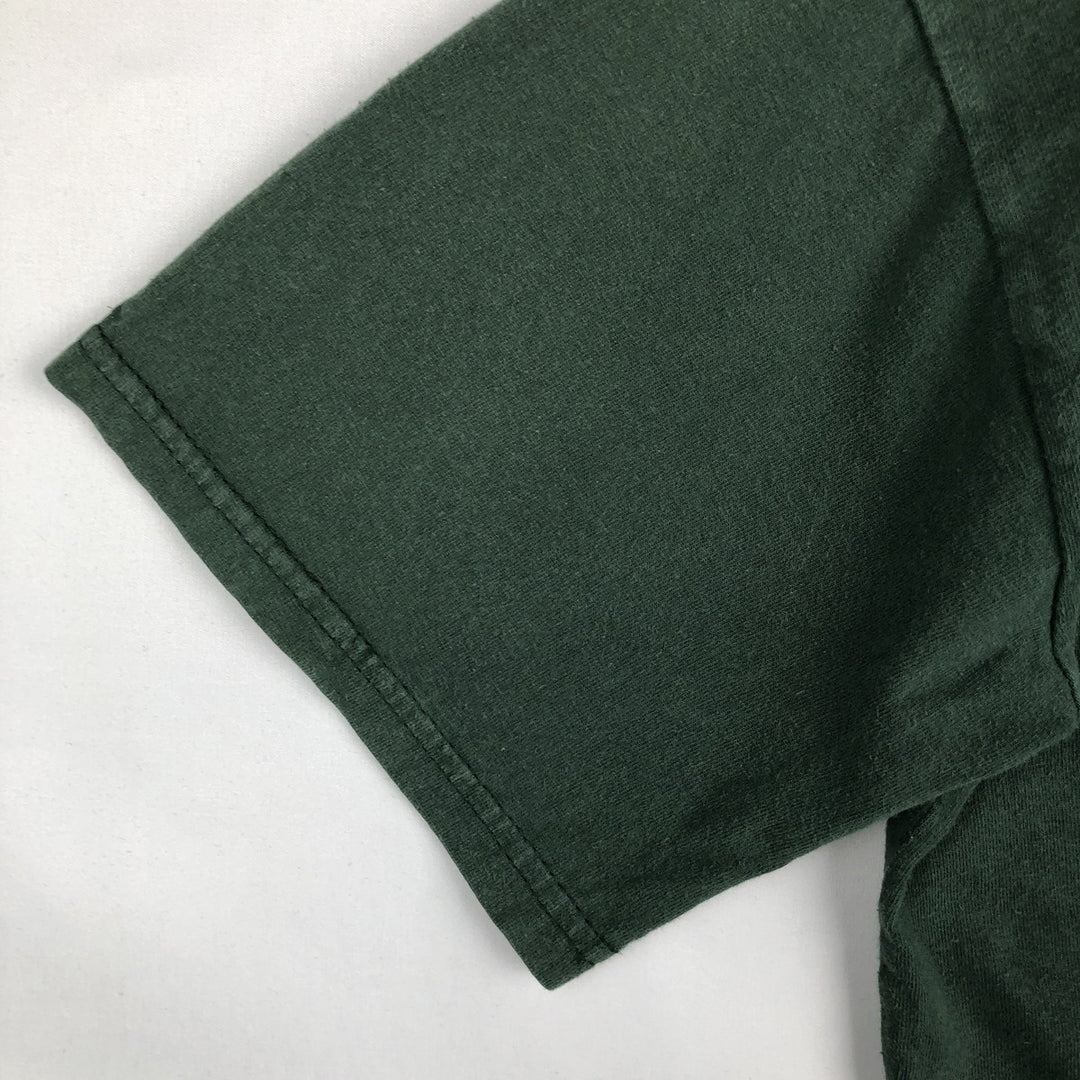 Fruit of the Loom Che Guevara Print T-Shirt (Men's Size S) cotton Green type dark green Vintage Second Hand