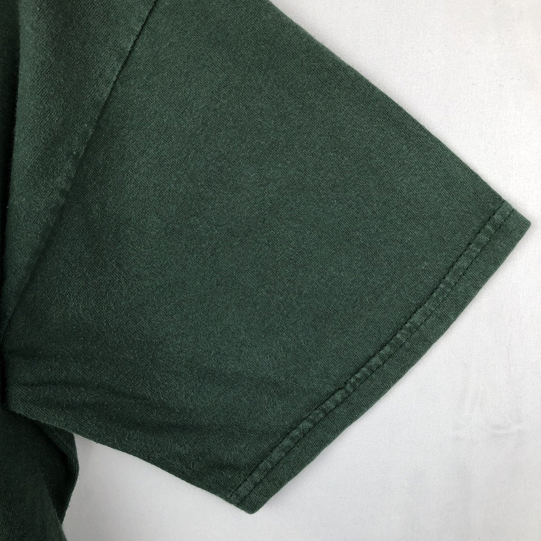 Fruit of the Loom Che Guevara Print T-Shirt (Men's Size S) cotton Green type dark green Vintage Second Hand