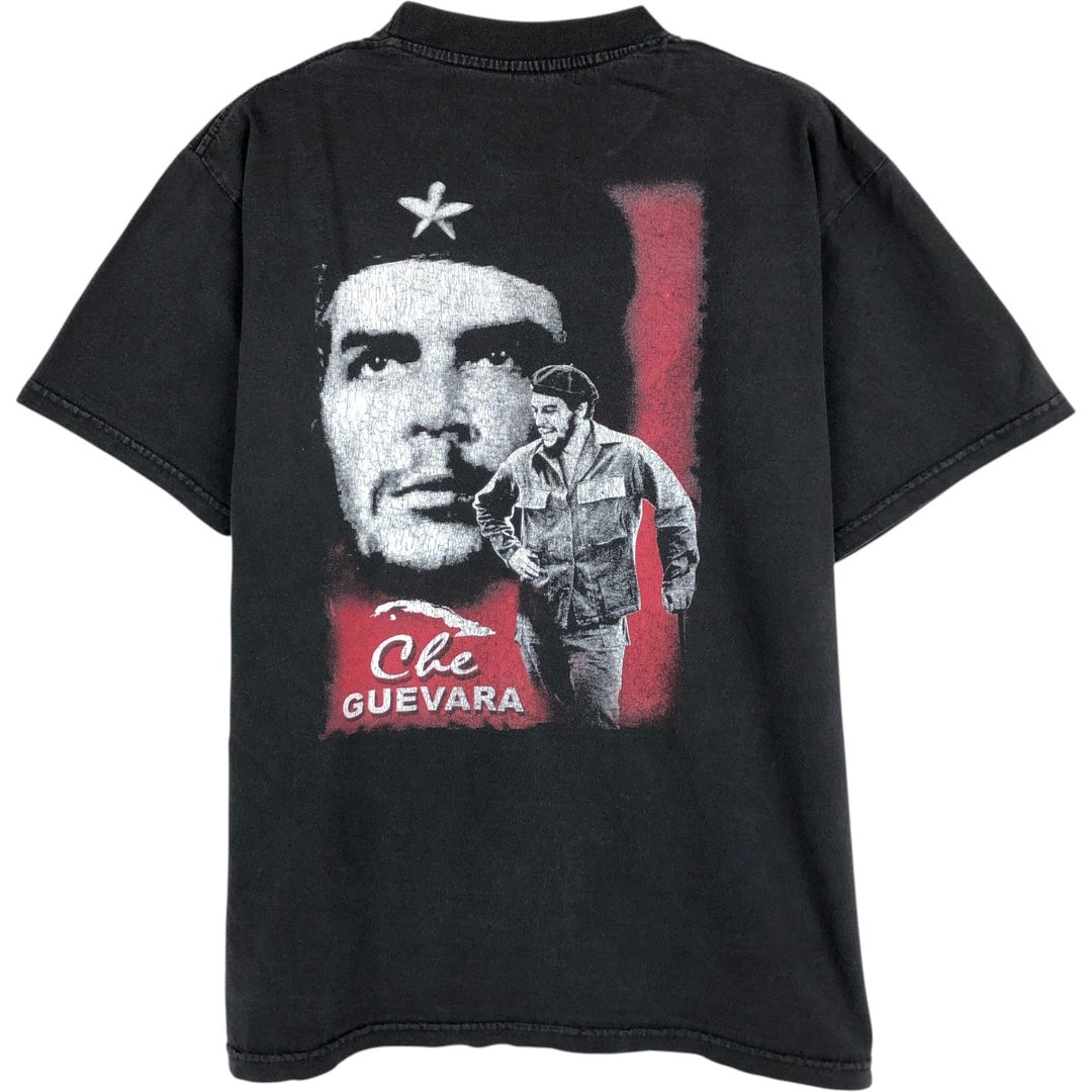 Che Guevara print T-shirt, men's size M (approx.) unclear black type Vintage Second Hand