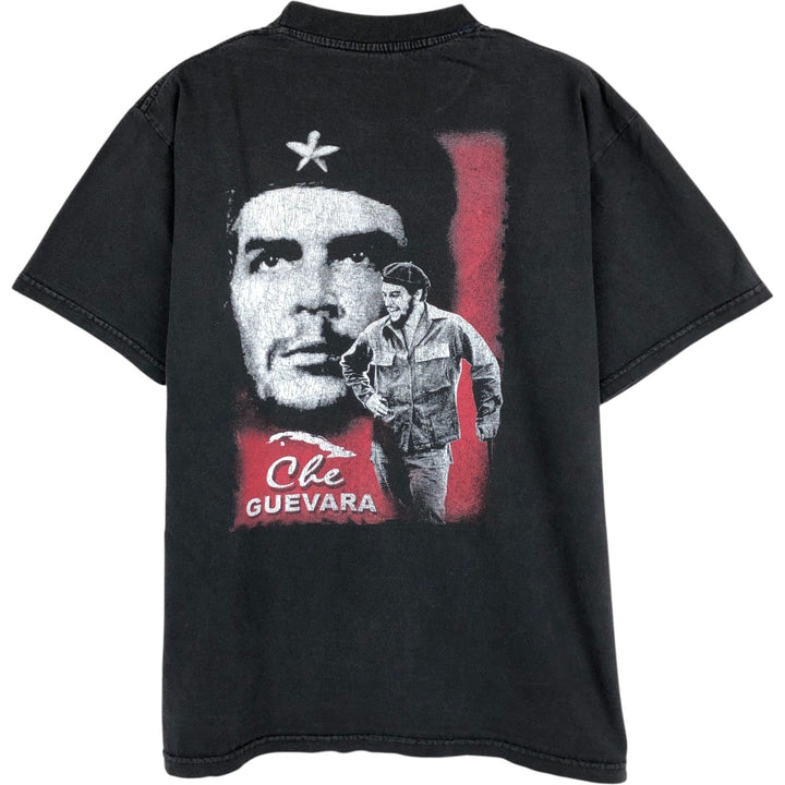 Che Guevara print T-shirt, men's size M (approx.) unclear black type Vintage Second Hand