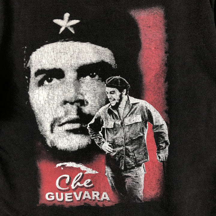 Che Guevara print T-shirt, men's size M (approx.) unclear black type Vintage Second Hand