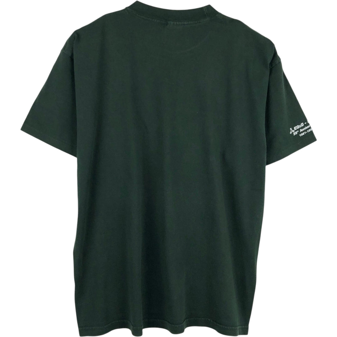 90'S Murina Harold E. Edgerton Photo T-Shirt, Made in USA, Men's XL equivalent, Vintage cotton Green type dark green Vintage Second Hand