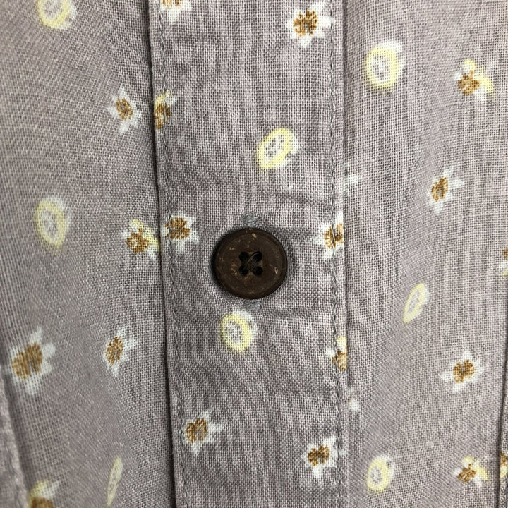 Patagonia 53139SP21 Floral Print Short-Sleeve Hemp x Organic Cotton Box Shirt (Men's Size M) Hemp gray type Vintage Second Hand