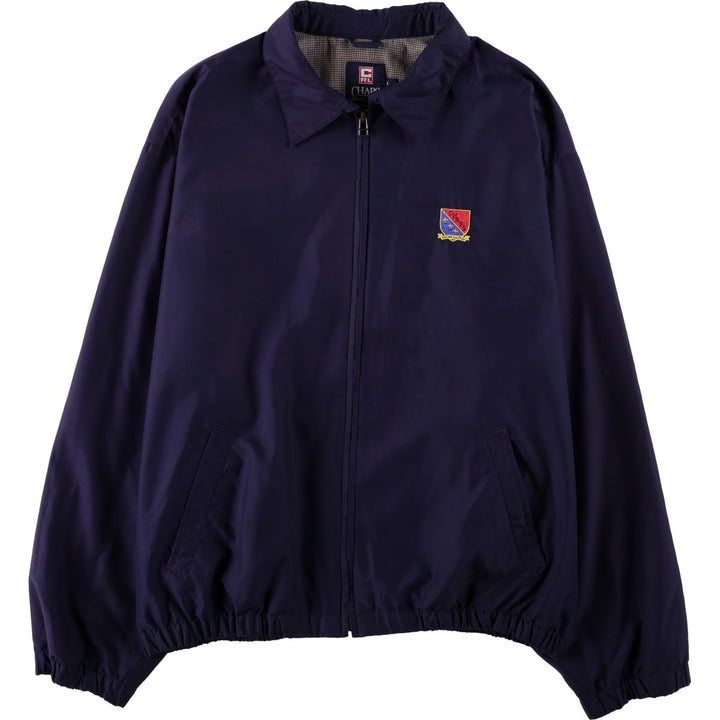 Ralph Lauren CHAPS swing top sports jacket, men's size L polyester navy blue type Vintage Second Hand